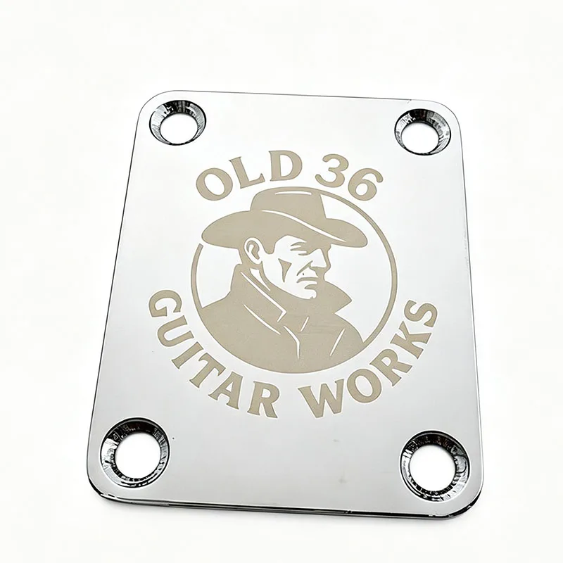 Electric Guitar Neck Plate Logo Custom Shop - view 3