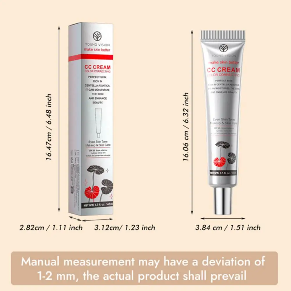 YOUNG VISION Make-upbasis CC Cream Isoleren Hydraterend Aanpassen van de huidskleur Pre-make-up Primer Gladmakende lichtgewicht gezichtscosmetica