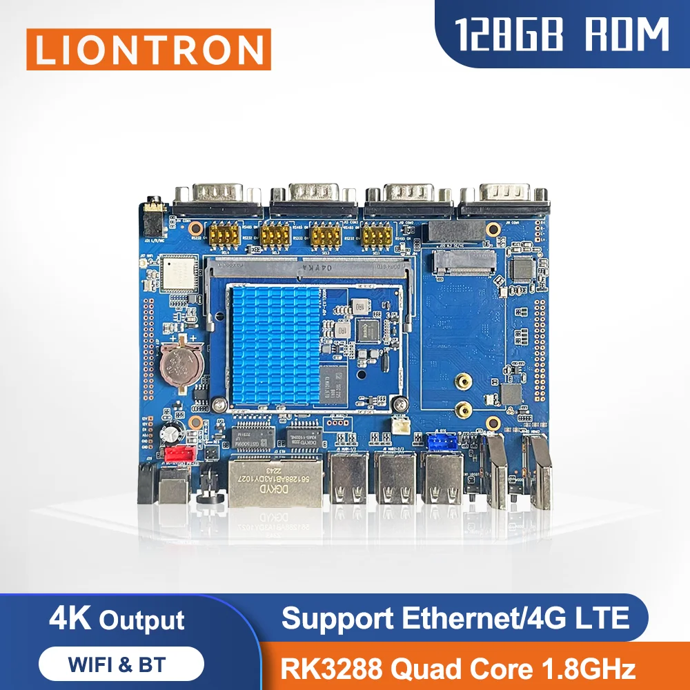 Liontron GW-3288 ODM Android 5.1/6.1/7.1/8/1 PCBA Rockchip RK3288 Single Board Embedded mainboard for Smart Commercial Display