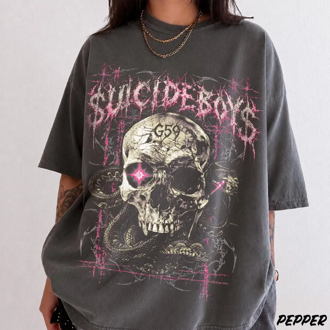 Greyday G59 Skull Shirt, Suicideboys G59 Merch, Unisex Rapper Clothing, Vintage Rapper Shirt