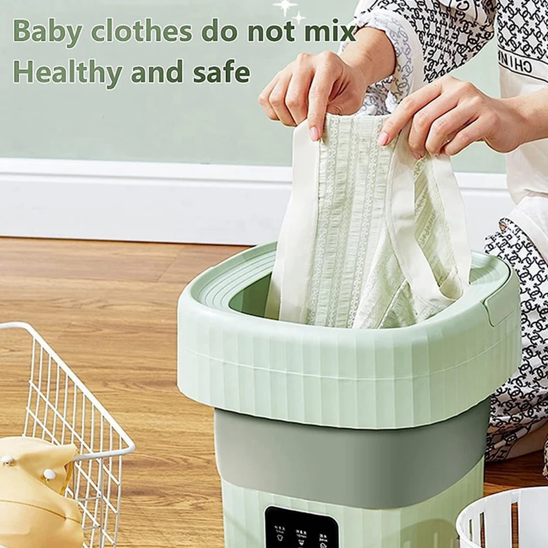 JFBL Hot Portable Washing Machine,Folding Mini Washing Machine Sterilization Drying Washing Machine For Clothes