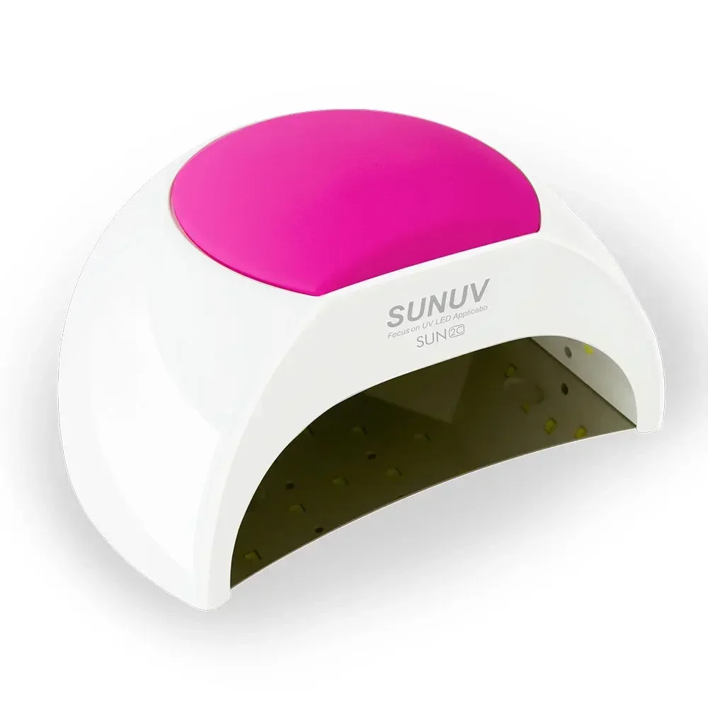 48W Nagellamp UV Lamp SUN2 Nageldroger voor UVLED Gel Nageldroger Infraroodsensor met Rose Siliconen Pad Salon Gebruik