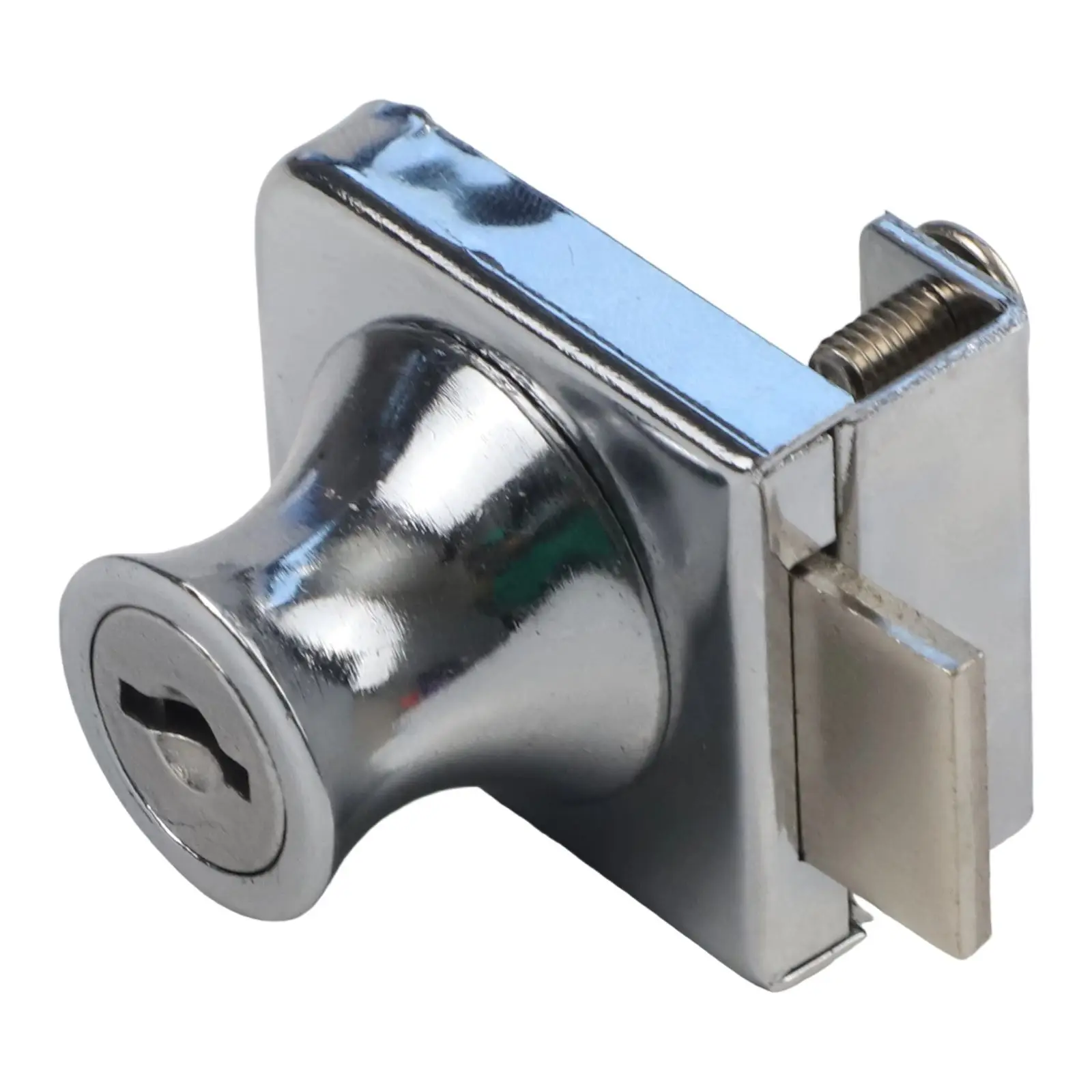 Safety Lock Cabinet Lock Single Double Showcase 5~8mm Anti-theft Cold Rolled Steel Display Cabinet Rust Prevention
