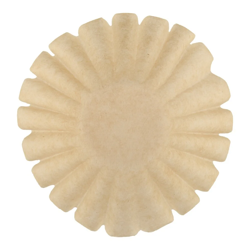 50pcs set Unbleached Disposable Coffee Filters 1-2 Cup Size 2-4 Cup Size Wood Fiber Coffee Filters Replacement Design