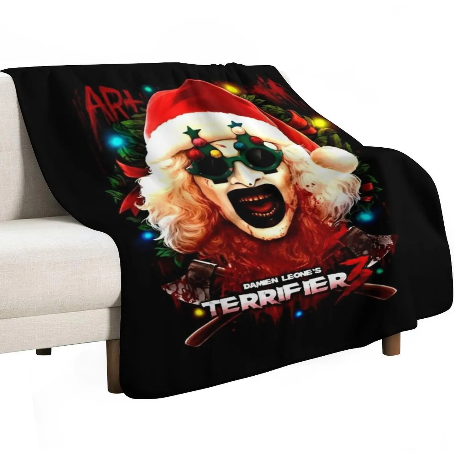 Yuletide Clown The Christmas 2024 Throw Blanket Decoratives Plush Sleeping Bag Camping Retros For Sofa Thin Blankets