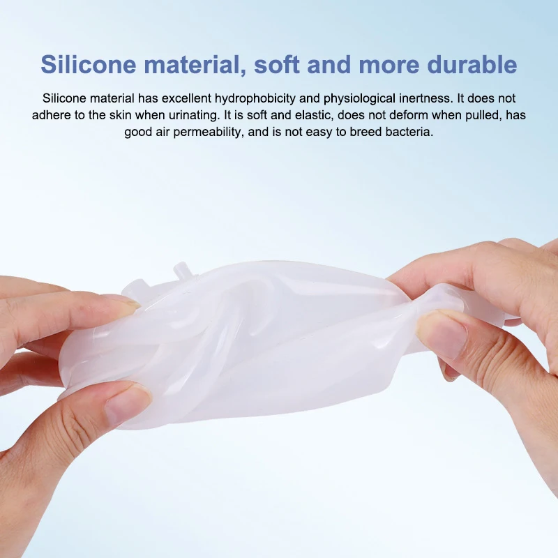 New Urine Collector Silicone Reusable Male Elderly Women Urine Collection Bag Toilet Hypo-allergenic For Paralysis Bedridden