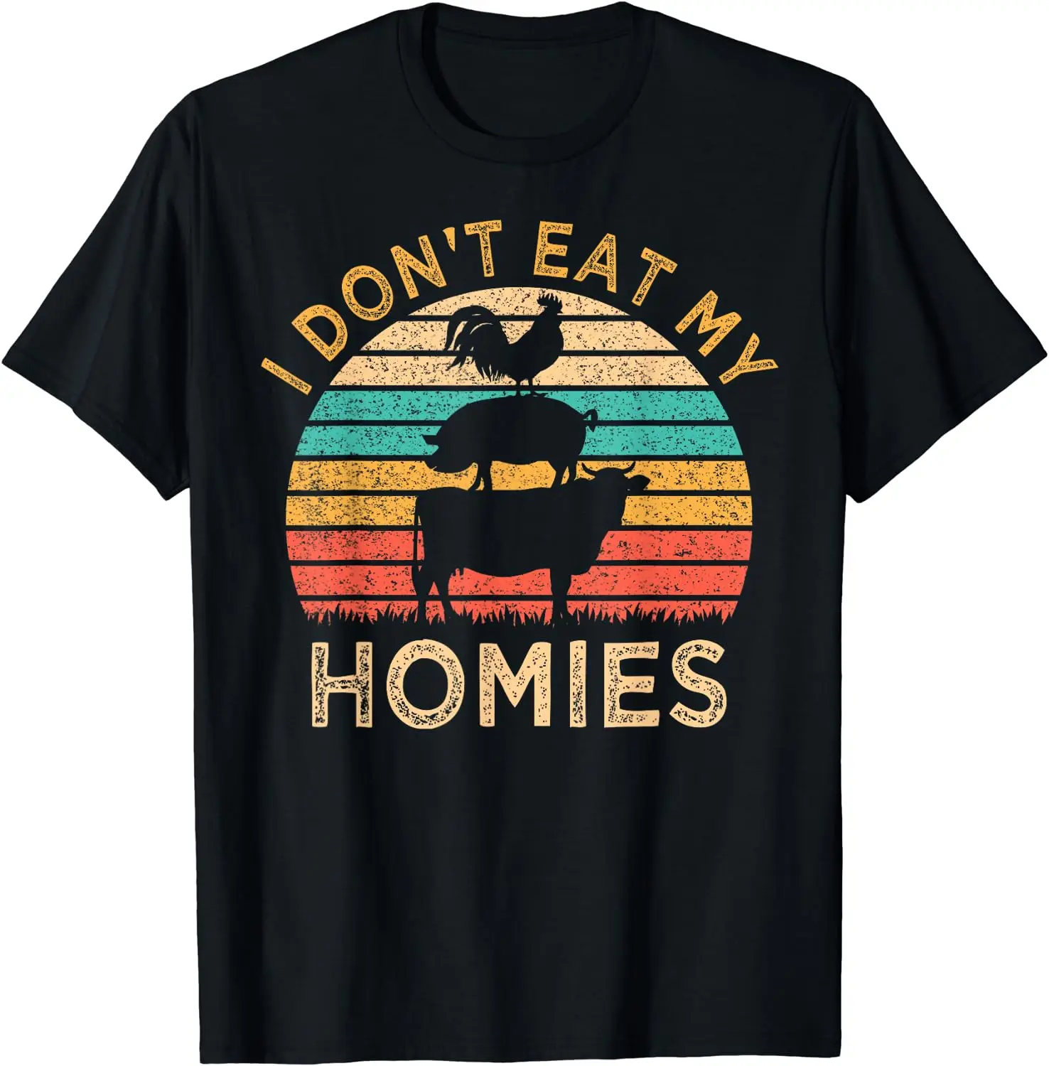 Camisetas divertidas Vintage alimentadas de plantas vegetarianas de dieta vegana, regalo de cumpleaños de algodón con gráfico de verano, ropa para hombres de gran tamaño Unisex