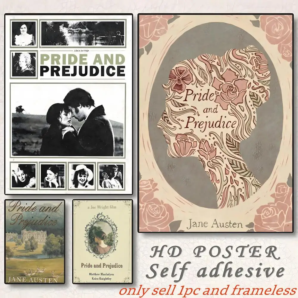 Movie Pride & Prejudice Poster Art painting with prints Home bedroom bar Outdoor places living room decoration gift