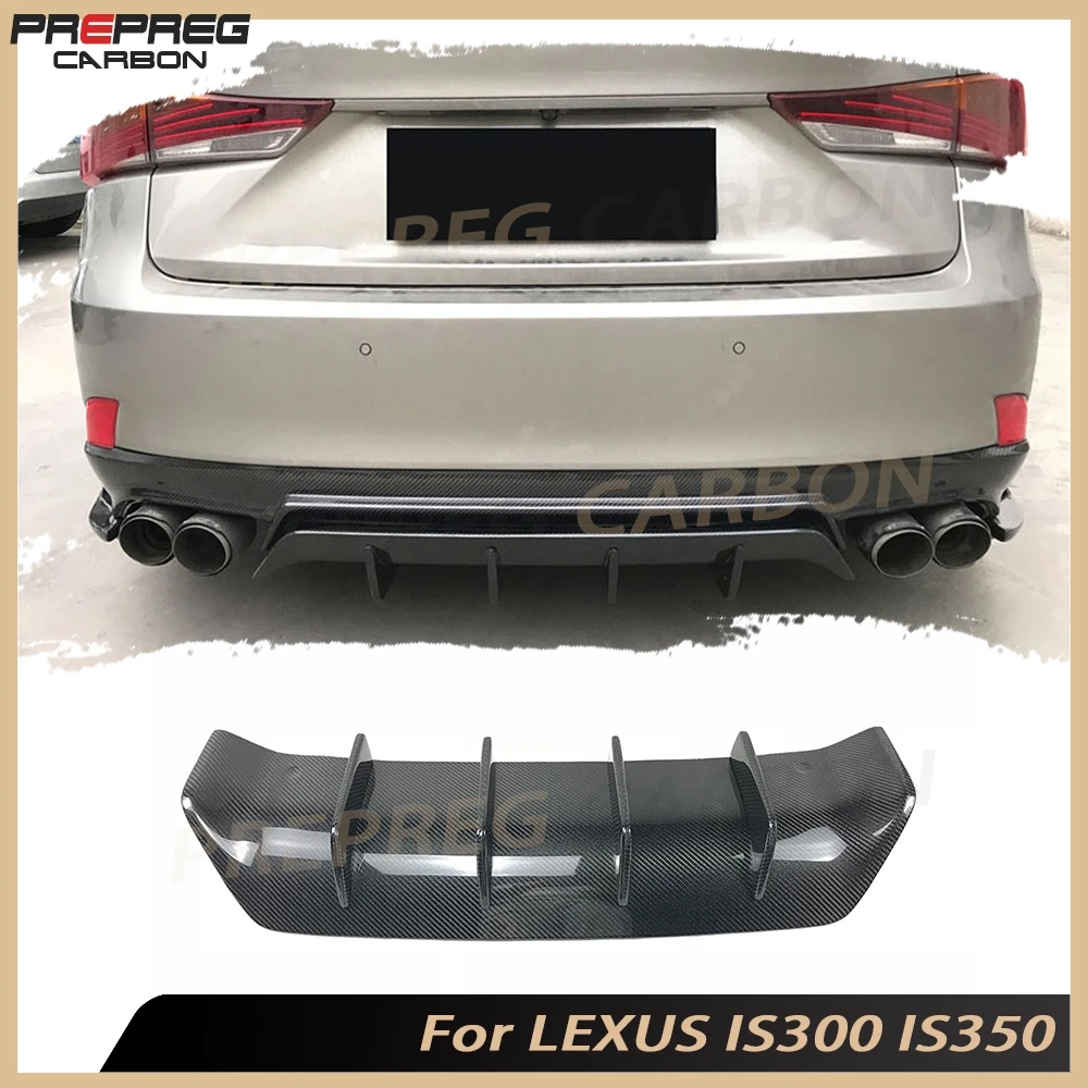 

Carbon Fiber Rear Bumper Lip Diffuser Spoiler Body Kits For LEXUS IS300 IS350 IS F Sport Sedan 2017 2018 2019 FRP Diffuser