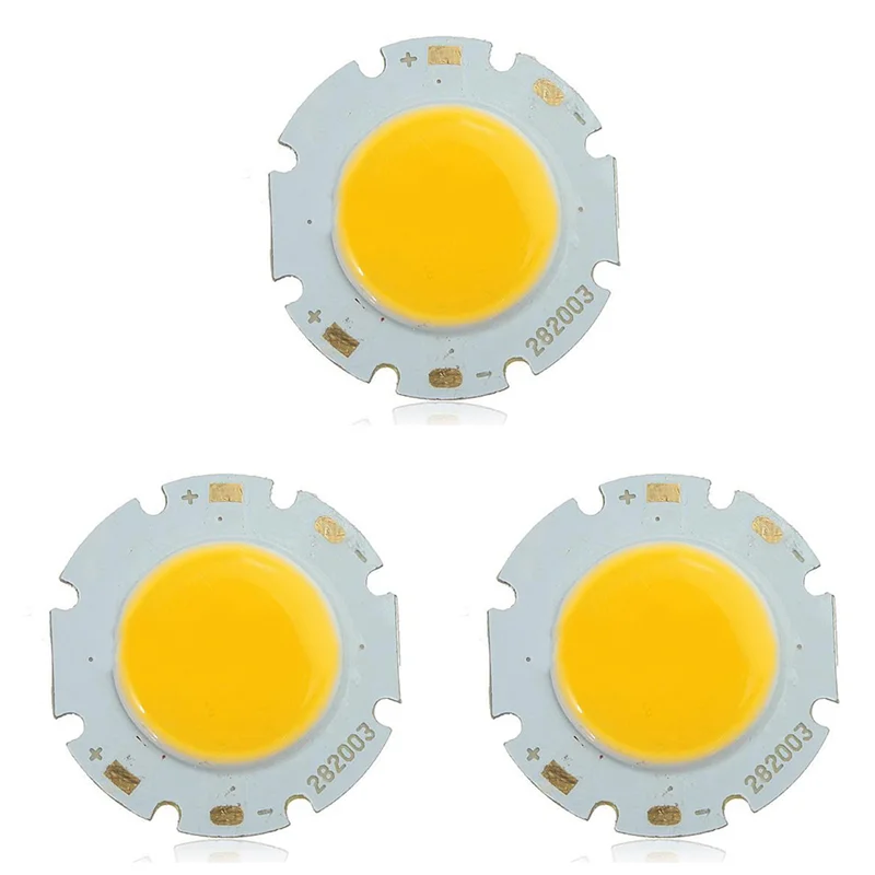 

B23B 3X 3W COB High Power Super Bright Light Lamp Bead LED Chip Warm White Light