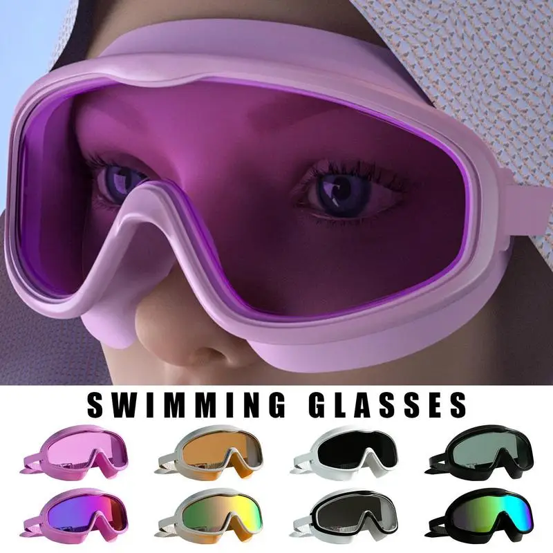 

New Swimming Goggles Adjustable Anti Fog Adult Pool Glasses Clear Vision Swimming Goggles Professional Fitness Tool For Training