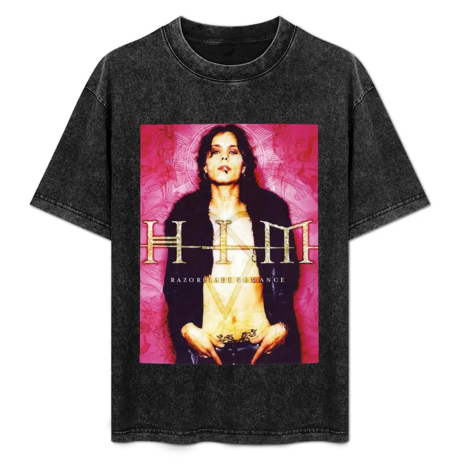 

Him Band VV H I M - Him Ville Valo Razorblade Romance Cover T-Shirt aesthetic clothes customizeds t shirts men