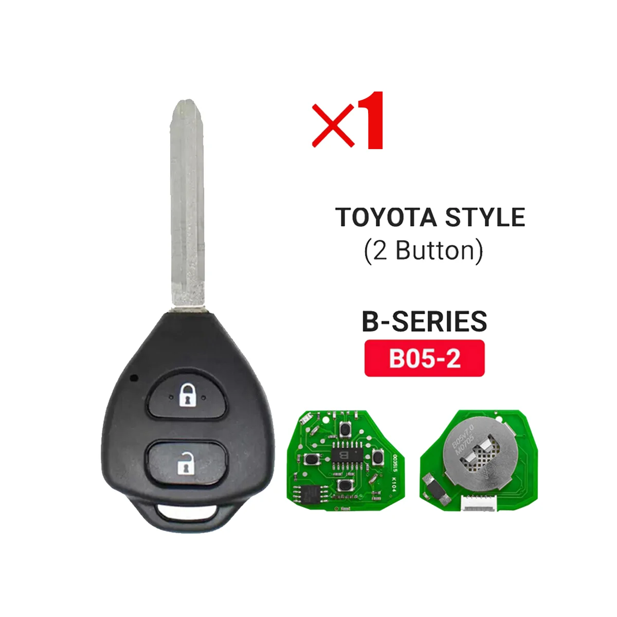 KEYDIY-mando a distancia para coche, llave Universal de 2 botones para estilo KD900/-X2 MINI/ URG200, B05-2