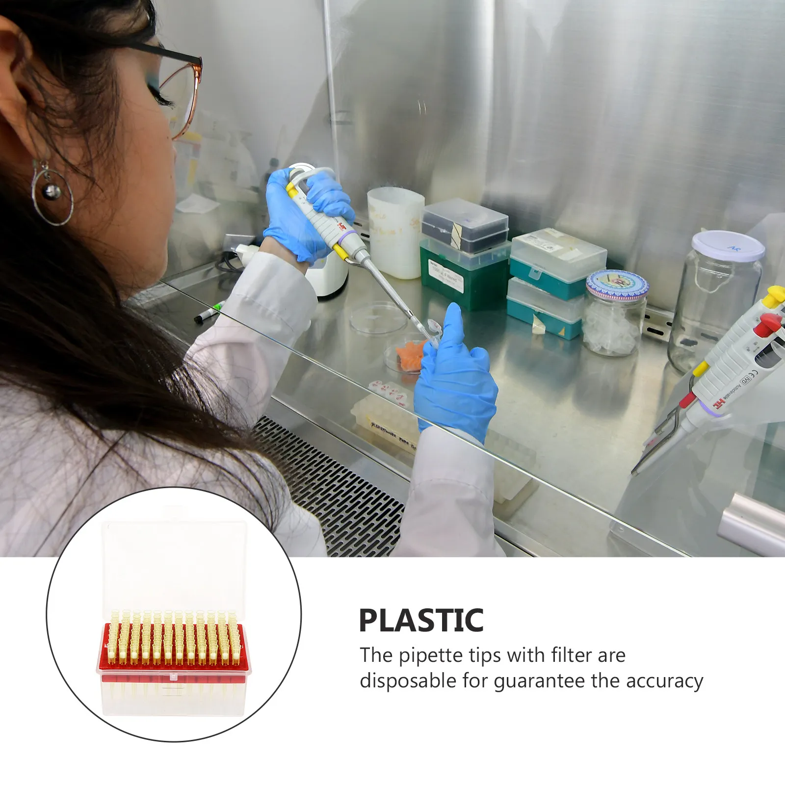 

96 шт. одноразовых удлиненных пластиковых наконечников для пипеток, прозрачные, для точного переливания жидкостей в лаборатории