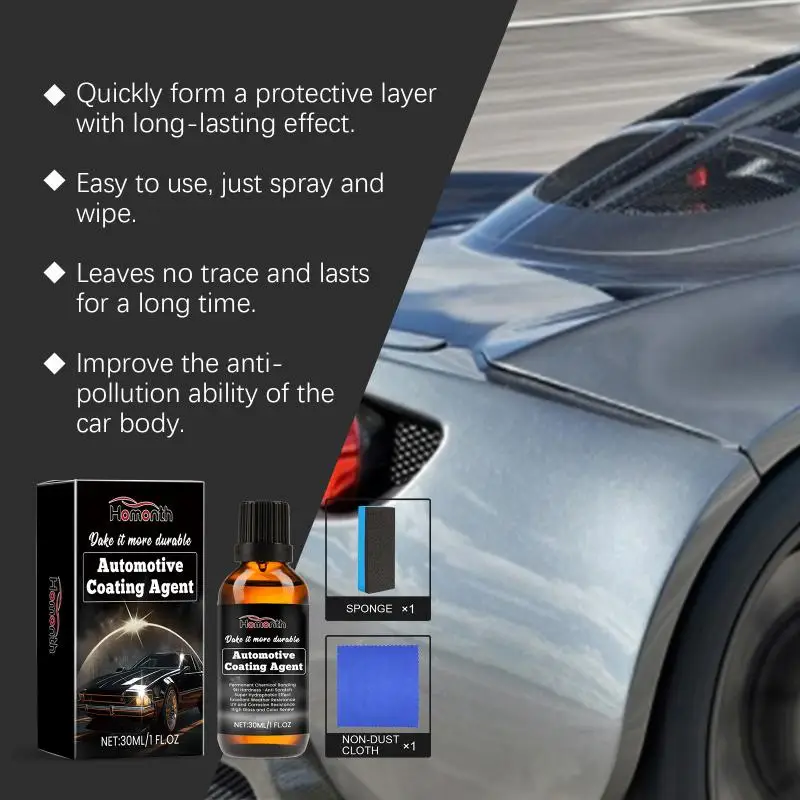 Protetor de Brilho para Pintura Automotiva com Nano Revestimento, Impermeável e Antifouling, Alternativa ao Shampoo para Brilho Duradouro
