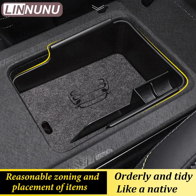 LINNUNU Fit for Lynk&Co 01 05 Lingke Armrest Organizer Box Auto Central Storage Box Specialized Interior Car Console Accessories