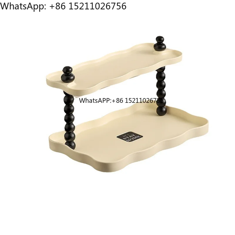 

Cups Tabletop Shelves Retro Living Room Bathroom Washstand Shelves Bedroom Makeup Skincare Products Storage Shelves