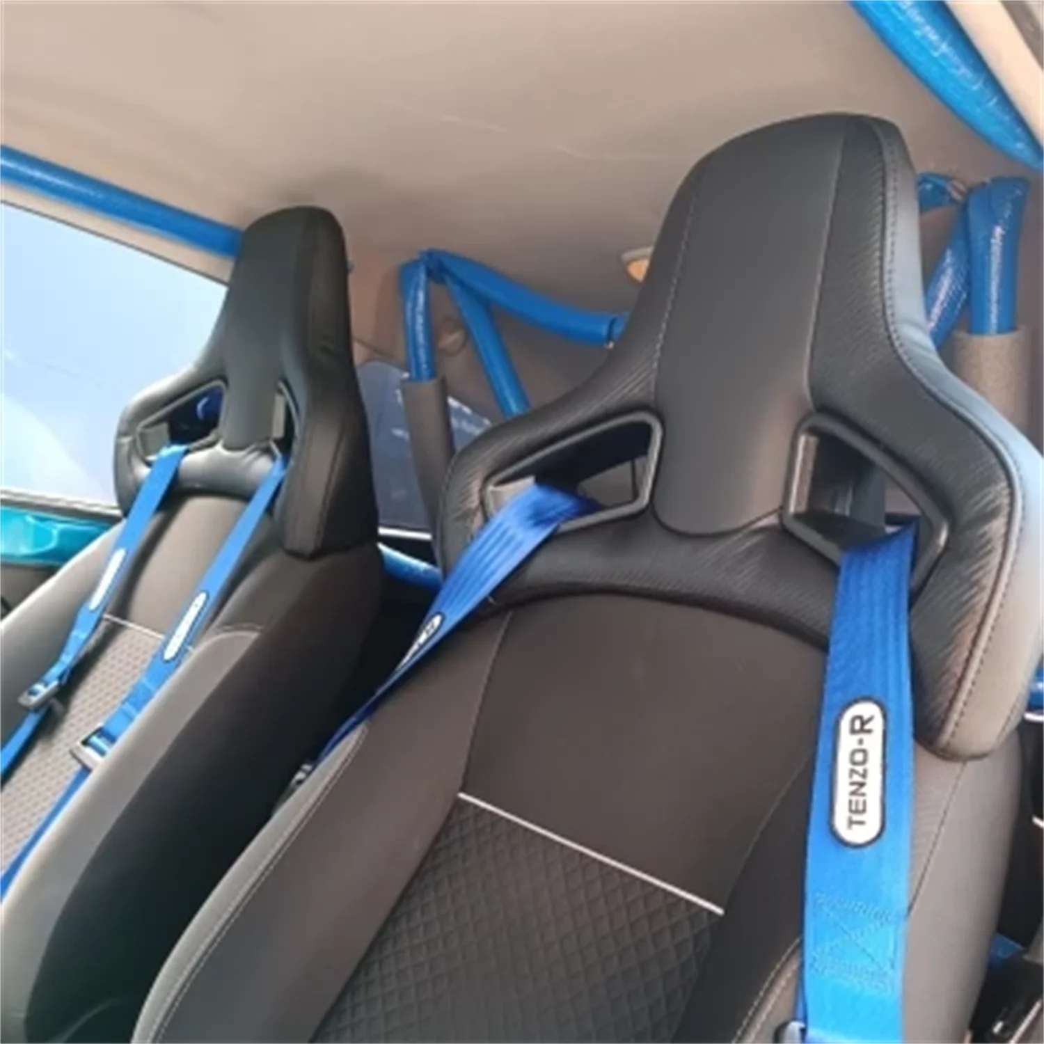 

TIYPEOR 2PCS 496x386mm Customizable High-Quality Leather Headrest Seat Racing Headrest for Vehicle