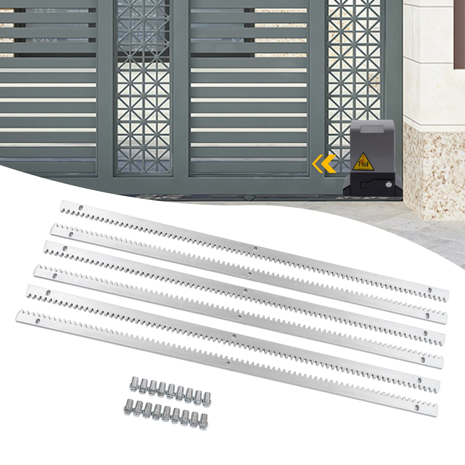 6pcs 1m Zahns chien getriebe Schiebe tor Antriebs türöffner Zahnstangen antriebs stange bis 2000kg für Schiebe tore ip44