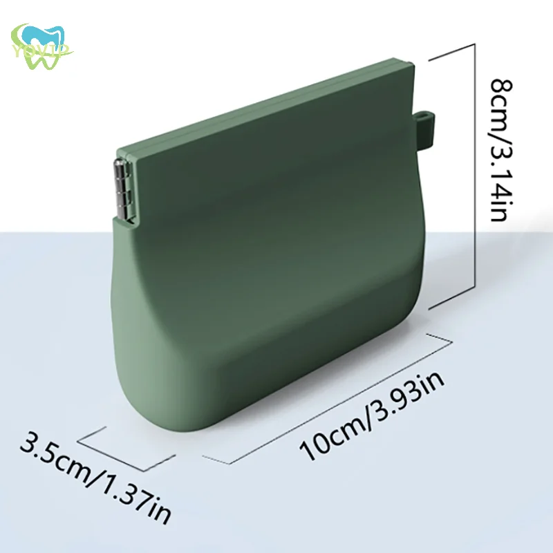 سيليكون حالة وقائية الأسنان الزائفة ، علبة علبة أسنان ، تقويم الأسنان الأقواس ، حالة التجنيب ، فتحات التهوية #1