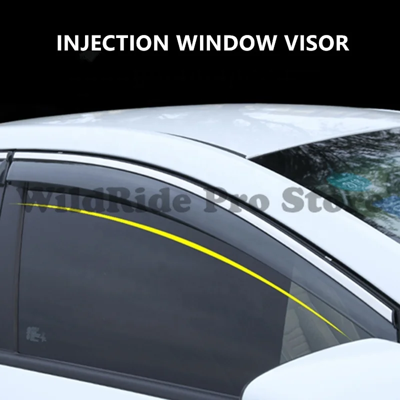 Wind Deflecto1 set For r for 2025 Toyota BZ5 Door Window Visor Weather Rain GuardsCar Accessories