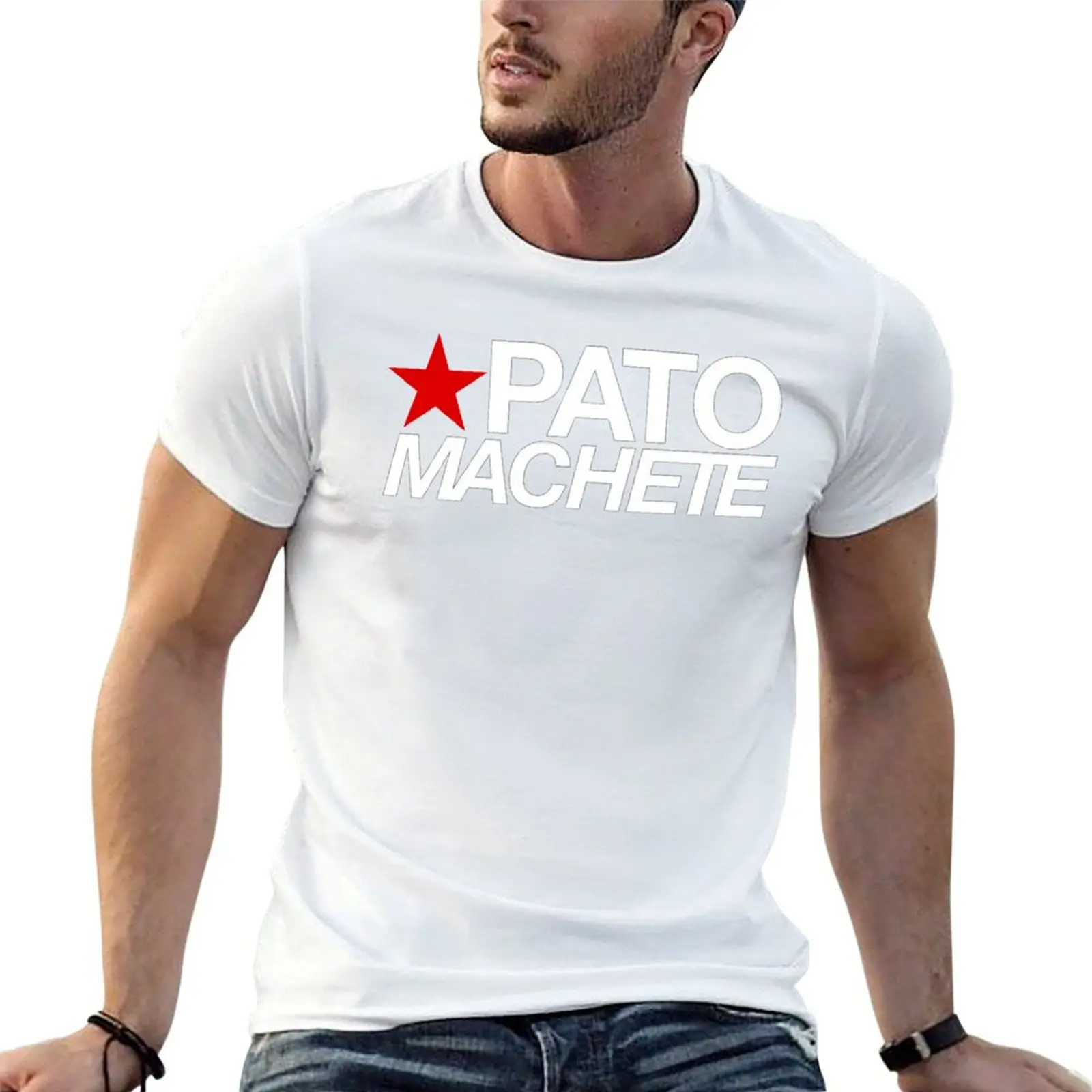 PATO MACHETE Rapper Mexican Rap T-Shirt Big and Tall Crew Neck Tee