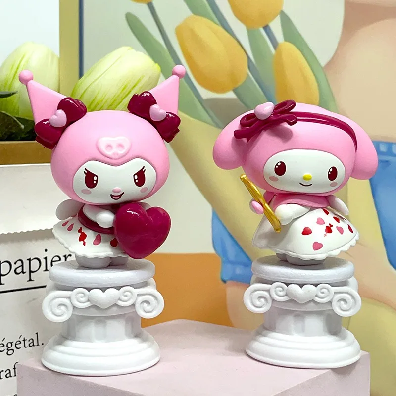 ฟิกเกอร์ซานริโอ ครอบครัวรักคิวปิด ซีรีส์คุโรมิ กล่องสุ่ม ของตกแต่ง 520 ของขวัญวันวาเลนไทน์ ขายส่ง