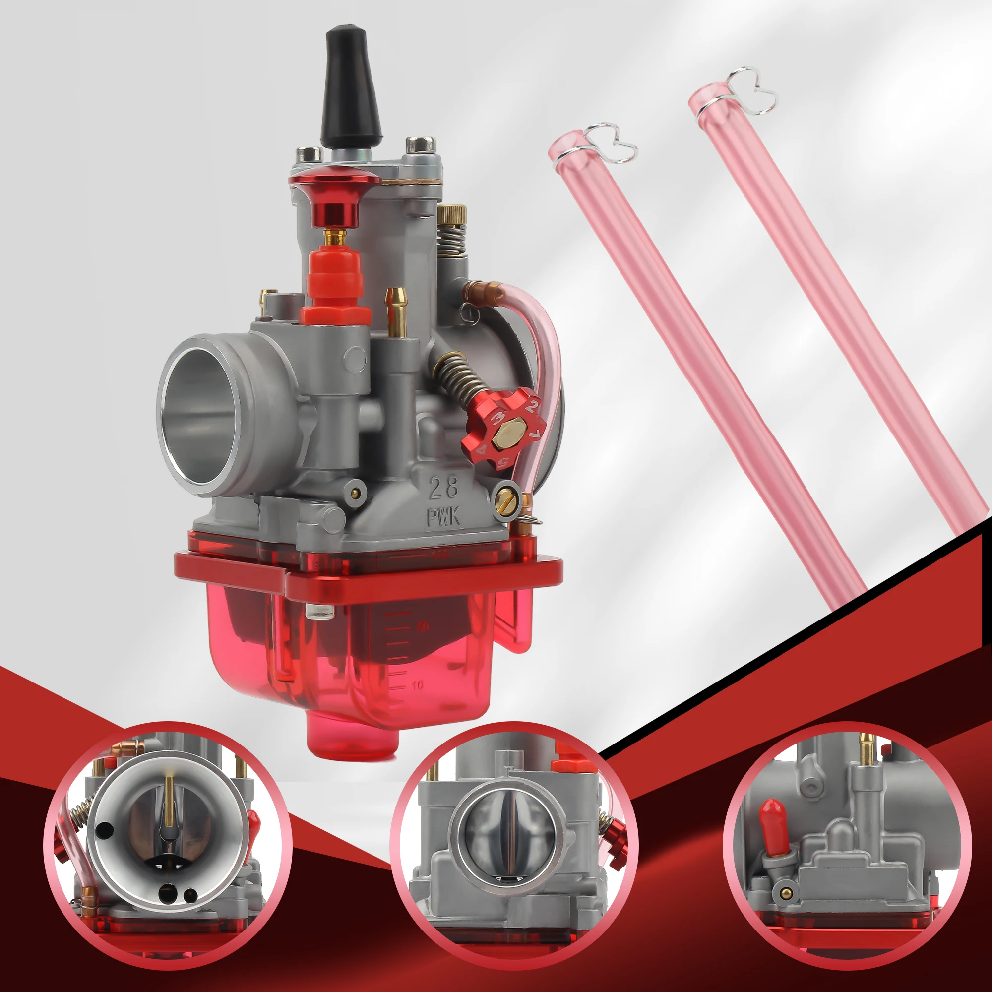 

Motorcycle Carburetor With Power Jet PWK 21 24 26 28 30 32 34mm For Yamaha Motocross ATV Quad UTV Dirt Bike accessories