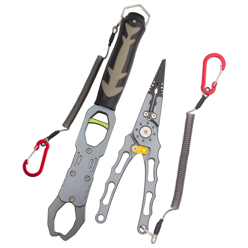 

Aluminium Alloy Fishing Gripper Professional Fishing Lip Grabber Tool Fish Scissors Clip Fish Control Tackle Pliers Gear