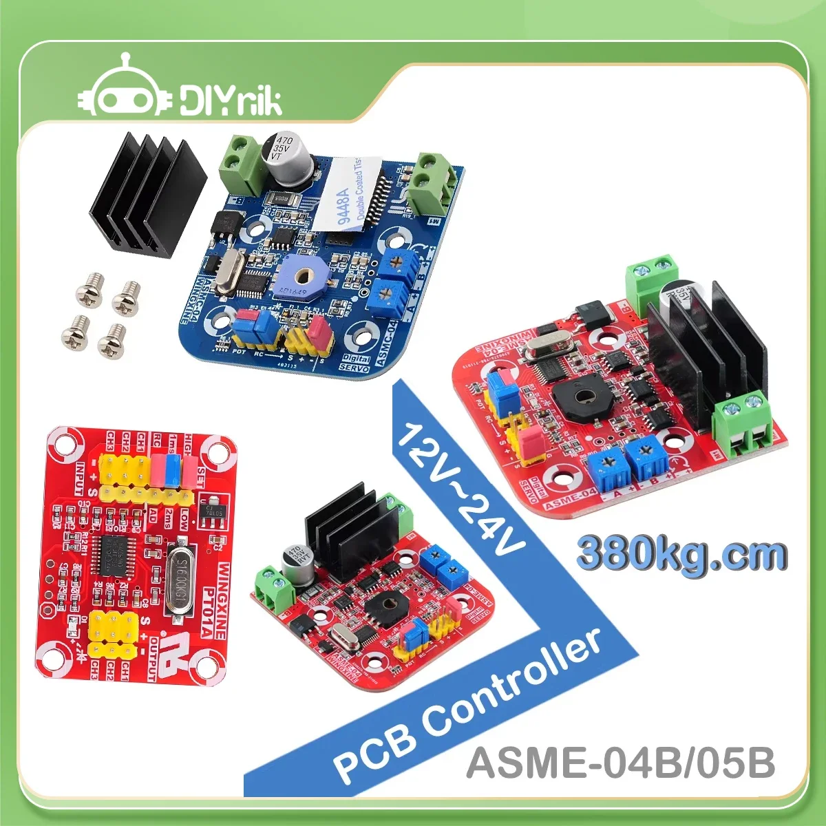 New ASMC/ASME-03-04-05 series Robot Servo High Power and High Torque Servo Controller Board 12V~24V 180/380kg.cm PCB controller