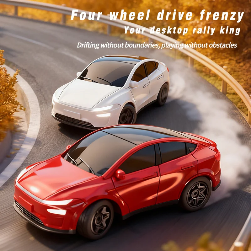 K20 Battle Drift Car 1:64 2 4GHz 4WD Race Mode LED Lights Positioning Remote USB Charging Set Birthday Gift
