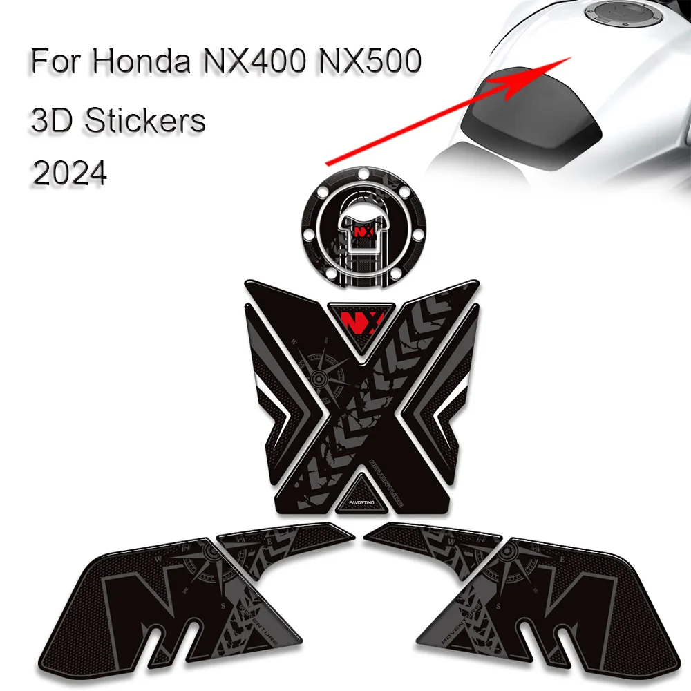

Motorcycle For Honda NX400 NX500 NX 400 500 Protector Tank Pad Side Grips Gas Fuel Oil Kit Knee Stickers Decals 2024