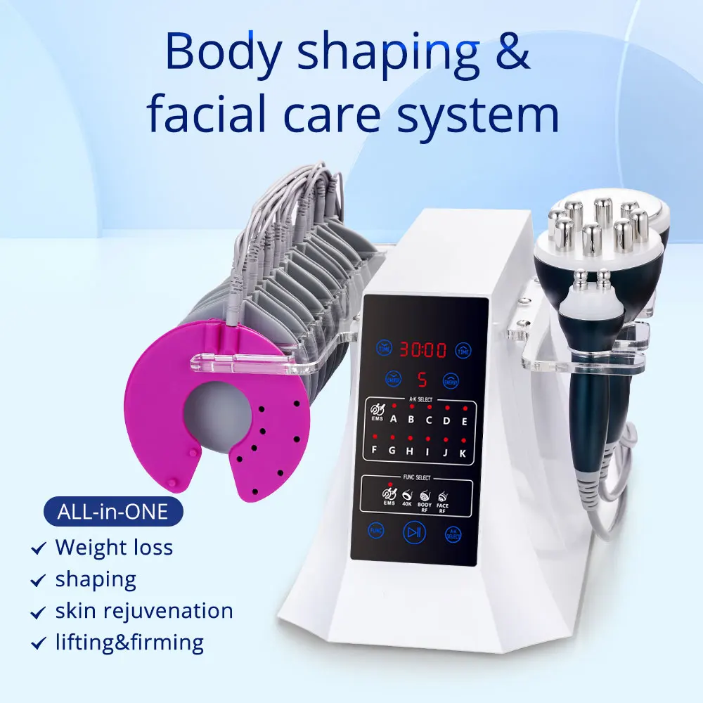 

40K 4IN1 Cavitation Machine Body Slimming Beauty Massager Skin Tighten Face Lifting Vacuum Suction （Fast Shipping）