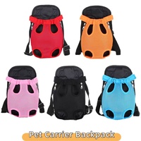 Pet Carrier Backpack, Adjustable Pet Front Cat Dog Travel Bag for Traveling Hiking Camping for Small Medium Dogs Cats Puppies