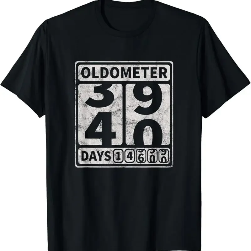 40th Birthday Funny Oldometer 39 40 T Shirt