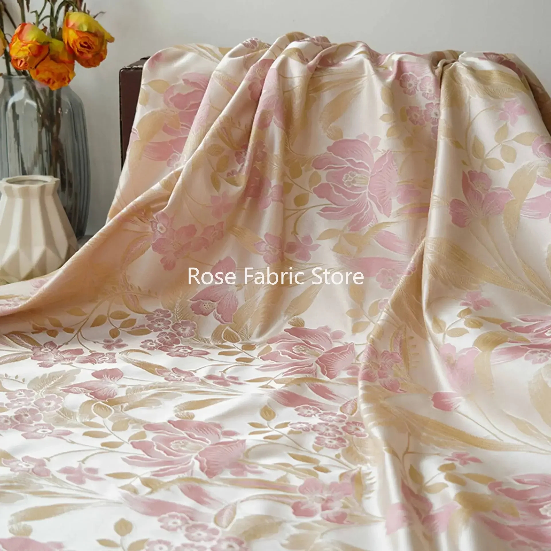 

1-метровая изысканная рельефная цветочная жаккардовая ткань, элегантное женское платье, юбка, сумка, декоративная швейная ткань