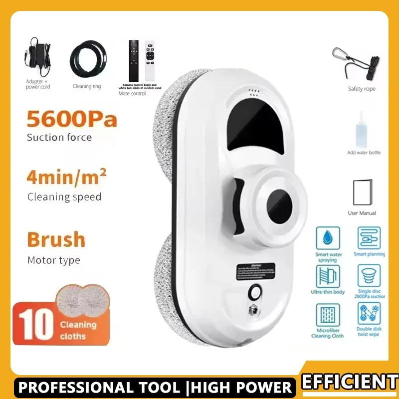 

Window Cleaner Robot Vacuum Cleaning Remote Control For Home Cleaning Anti-Fall Electric Windows Washer Glass Cleaner