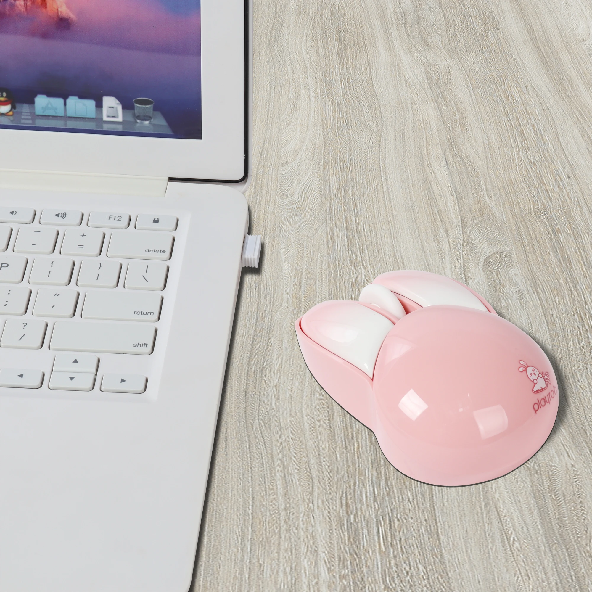 

Wireless Mouse Cute Cartoon Rabbit Mouse 2.4GHz Ultra-light Portable Silent Macaron Cute Girl Gift For Pc Laptop Computer