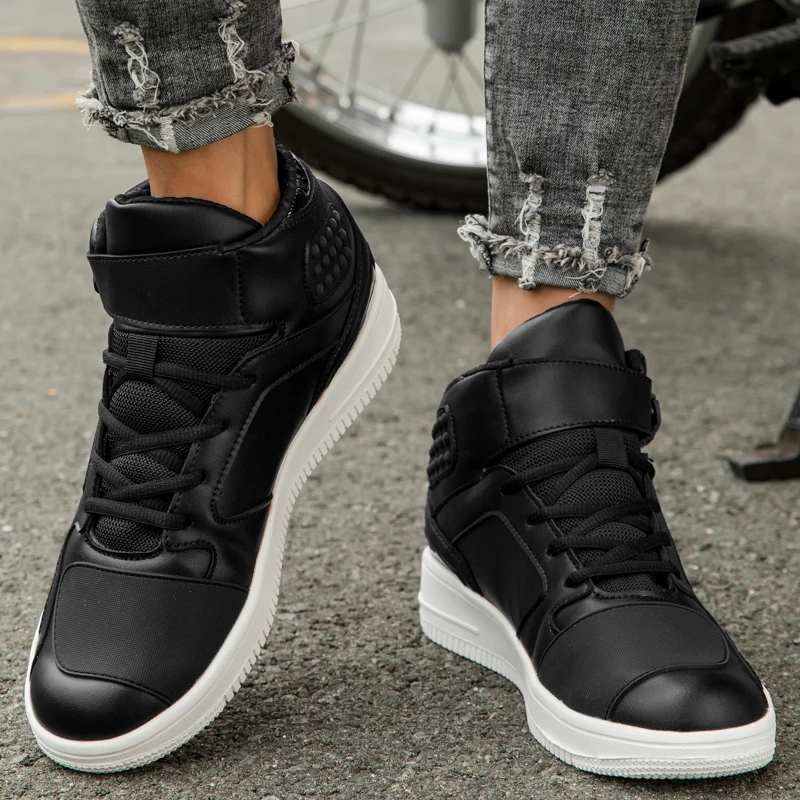 أحذية ركوب الدراجات النارية الواقية الجديدة للجنسين للفصول الأربعة عالية الجودة ومضادة للانزلاق، أحذية ركوب الدراجات على الطرق الوعرة قابلة للتنفس