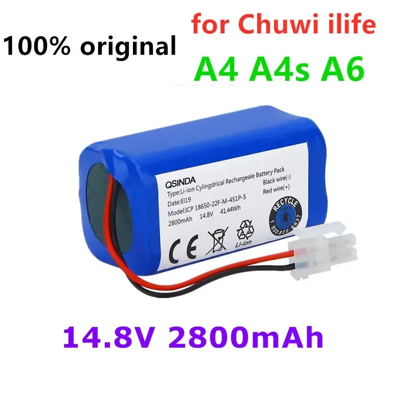 

100% neue original Akku 14,8 V 6800mAh robotic staubsauger zubehör teile für Chuwi ilife A4 A4s A6