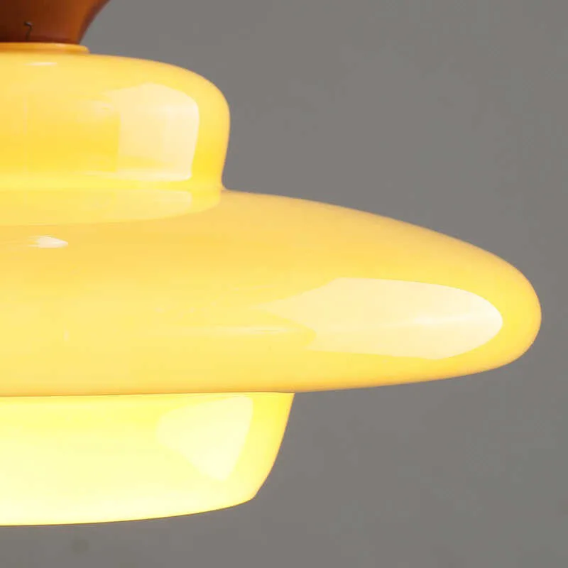 الفرنسية كريم نمط مطعم قلادة ضوء غرفة نوم السرير دراسة مقهى منصة مشروبات مصمم الجمالية خمر الزجاج شنقا مصباح #6