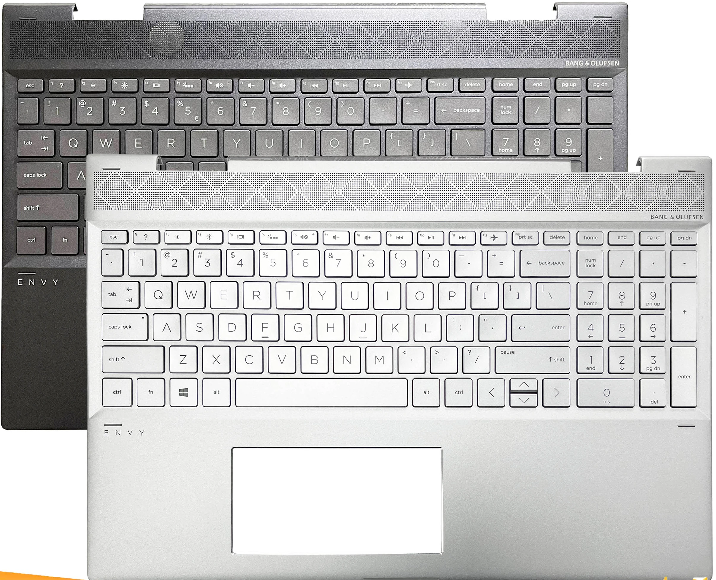 For HP ENVY X360 15-CN CP AG TPN-W134 C case, keyboard, silver brown, fingerprint hole