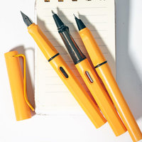 Fashion Mango Yellow EF/F/0.38mm Hooded Nib Fountain Pen for Smooth Writing and Signature 1Pc Inking Pens