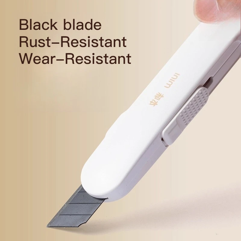 M & G 9 مللي متر شفرة سوداء صغيرة عالية الجودة سكّين متعدّد الاستخدامات مقاومة للصدأ ومقاومة للاهتراء سكّين متعدّد الاستخدامات مناسبة للطلاب