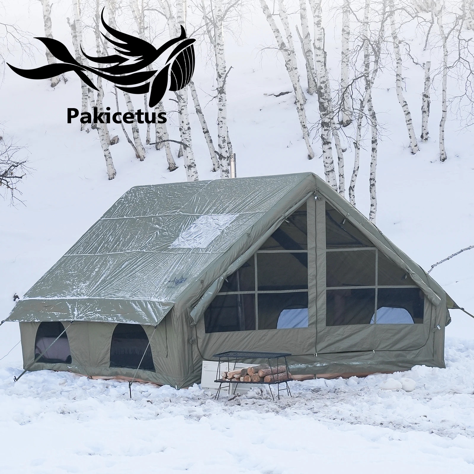 PAKICETUS Luxury Inflatable Camping Tent for Families