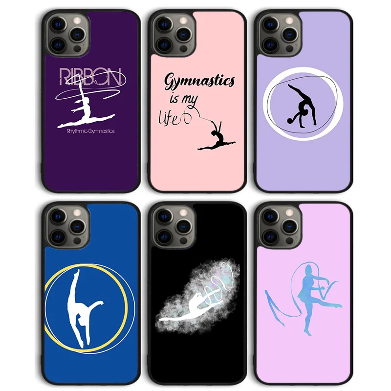 ribbon gymnastics movement Phone Case Back Cover for iPhone 16 15 SE2020 14 13 11 12 Pro Max mini XS XR X PlusS Shell Coque