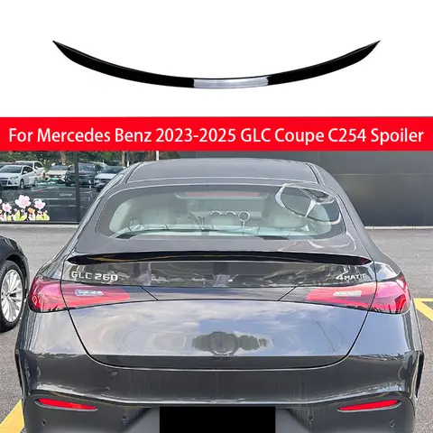 메르세데스 벤츠 2023 2024 2025 GLC 쿠페 C254 AMG 리어 트렁크 리드 카 스포일러 스플리터 윙 외장 튜닝 액세서리