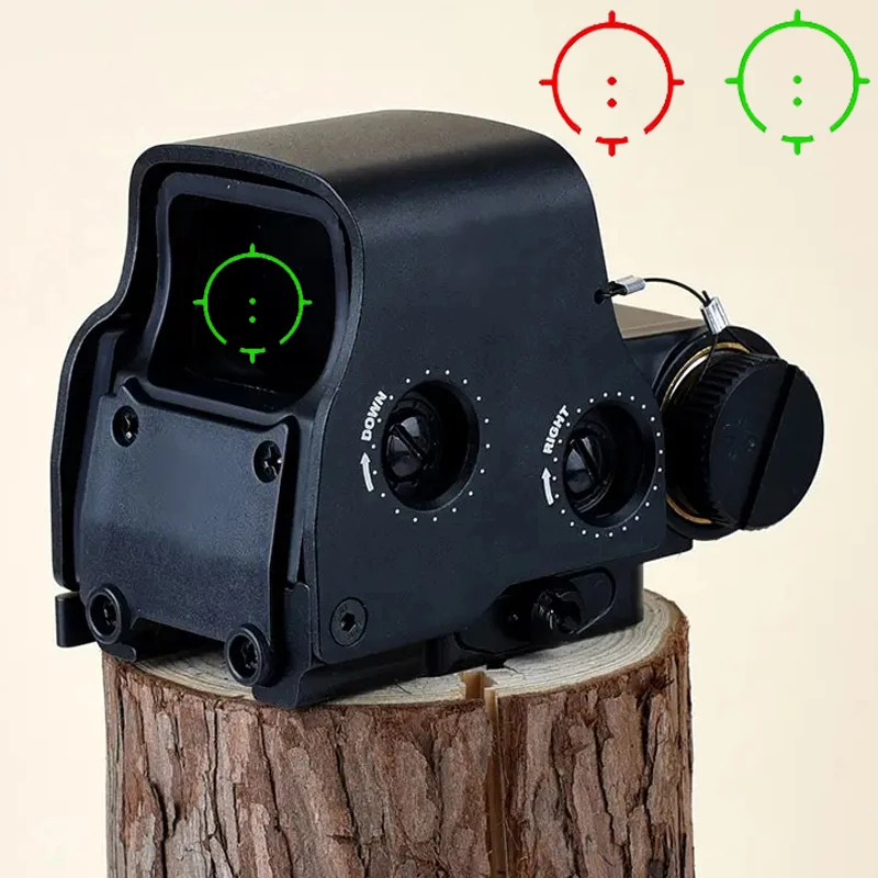 

558 Aiming Telescope for Rifle Shooting Red Green Point Adjustable Brightness Reflection Tactical Holographic Optical Instrument