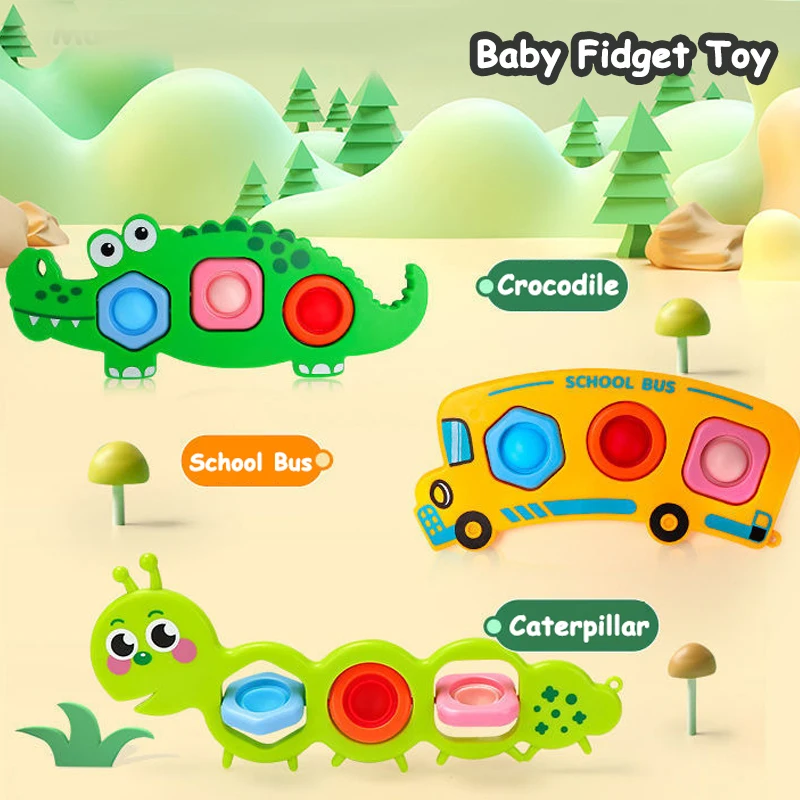 Baby Finger Training Bubble Toys Montessori Fidget Push Activity Motor Skills Development Educational Toys for Babies 0 24 Month