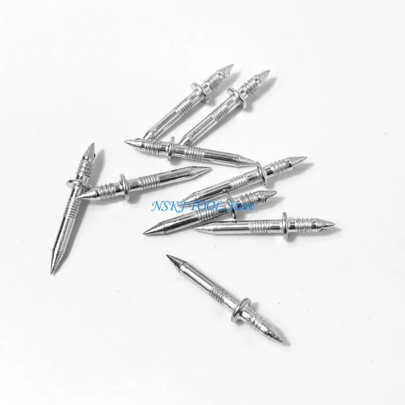 L8RC 300Pcs Double Head Skirting Board Nails Concealed Safety Screws with Sleeve Tool RustProof Hardware Easy to Use